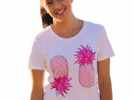 Fashionable Pineapples For Breast Cancer 1