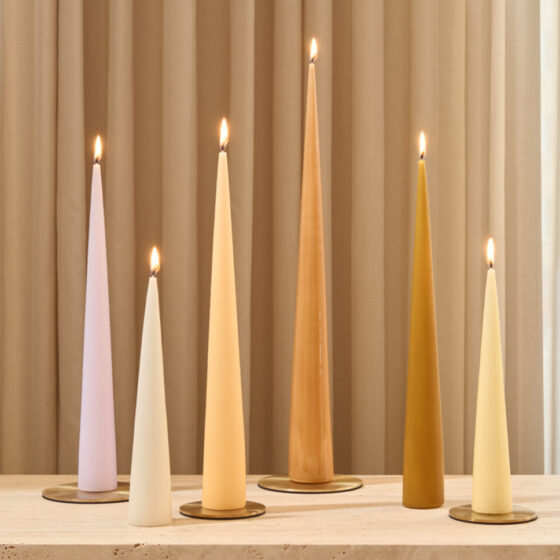 Ester & Erik Candles hand-dipped in a range of colours