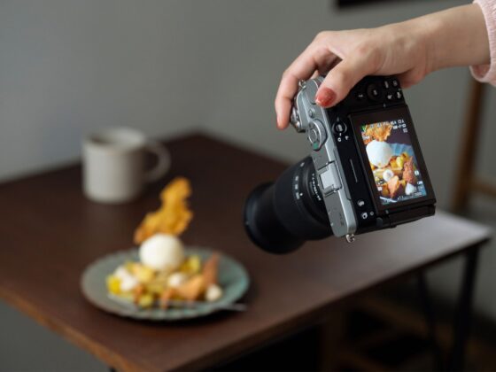 Nikon Z5IIc used to photograph a dessert close up